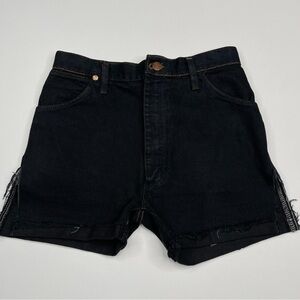 Urban Renewal Jean Shorts Denim Wrangler Black Cutoff Summer Distressed New